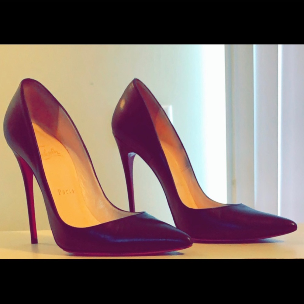 Christian Louboutin SoKate Black Leather Sz37 120